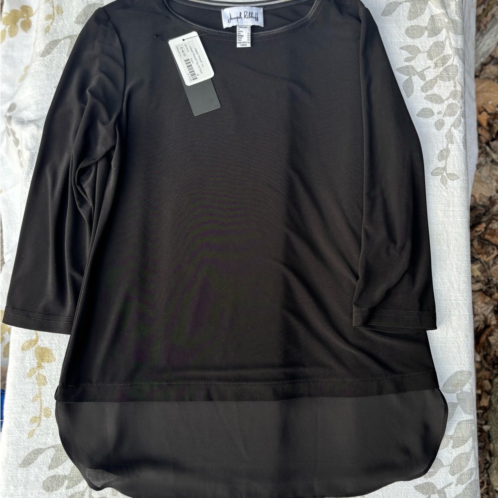 Joseph Ribkoff Black 3/4 top elegant,For casual and formal occasions 👠👢S-4 - Picture 8 of 10